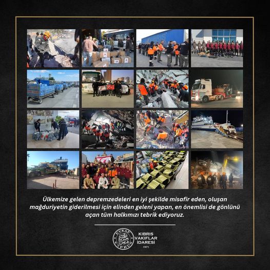 Support for earthquake victims