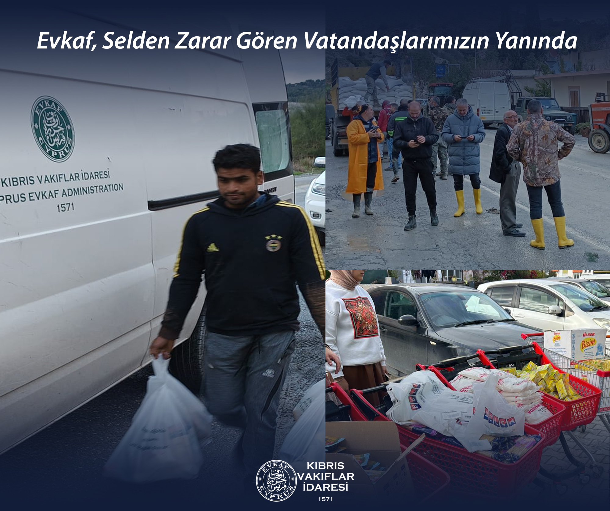 Evkaf is standing by the citizens affected by the flood