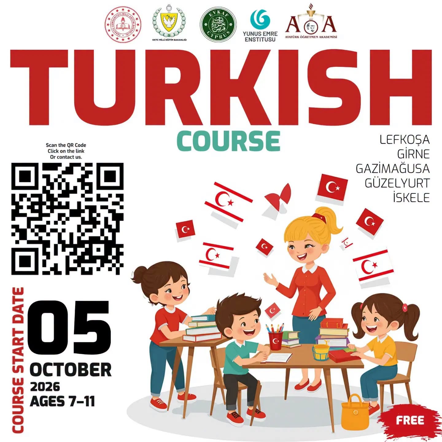 Çocuklar İçin Türkçe Kursu Başlıyor!